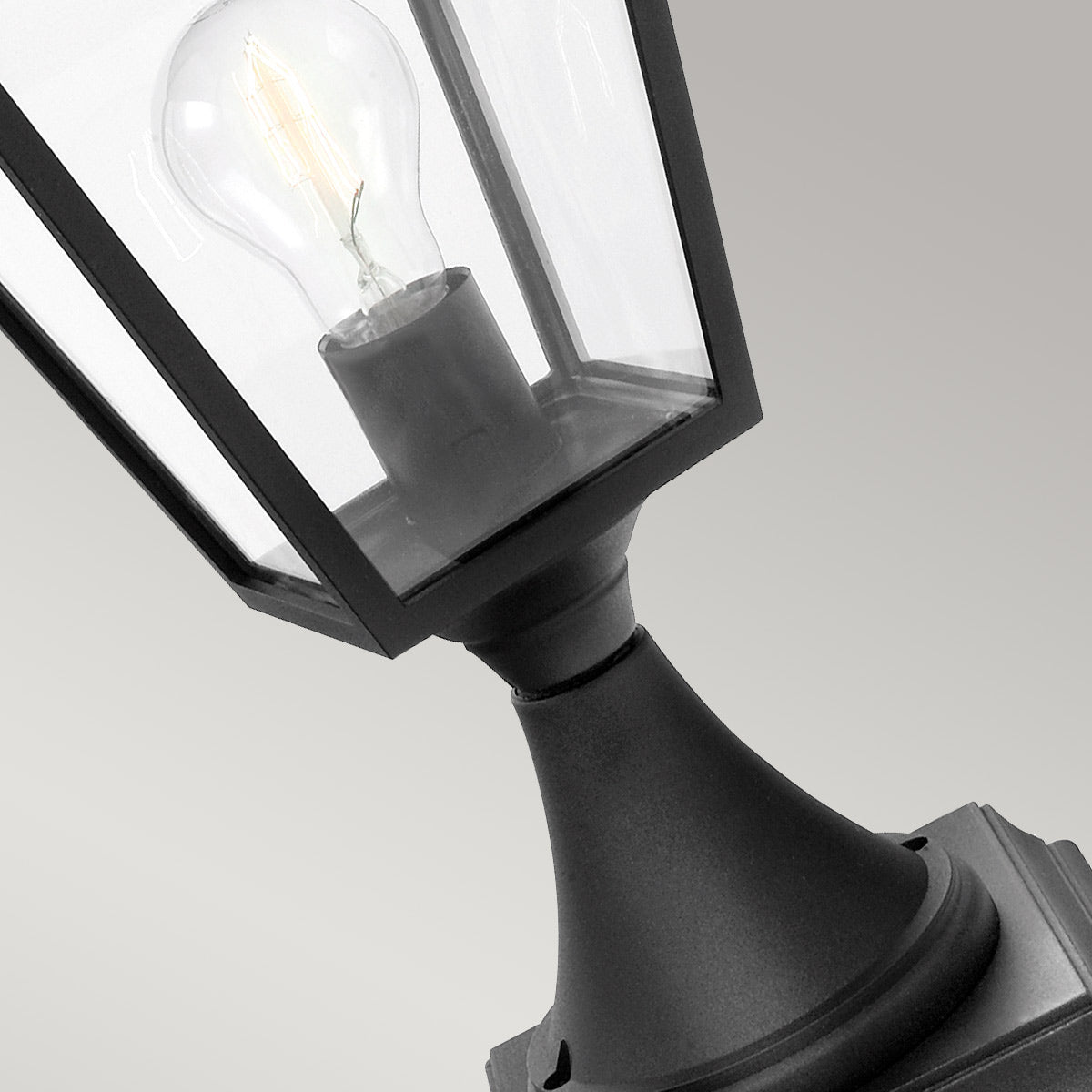 Norlys Turin Grande 1 Light Pedestal - Black TG3-BLACK