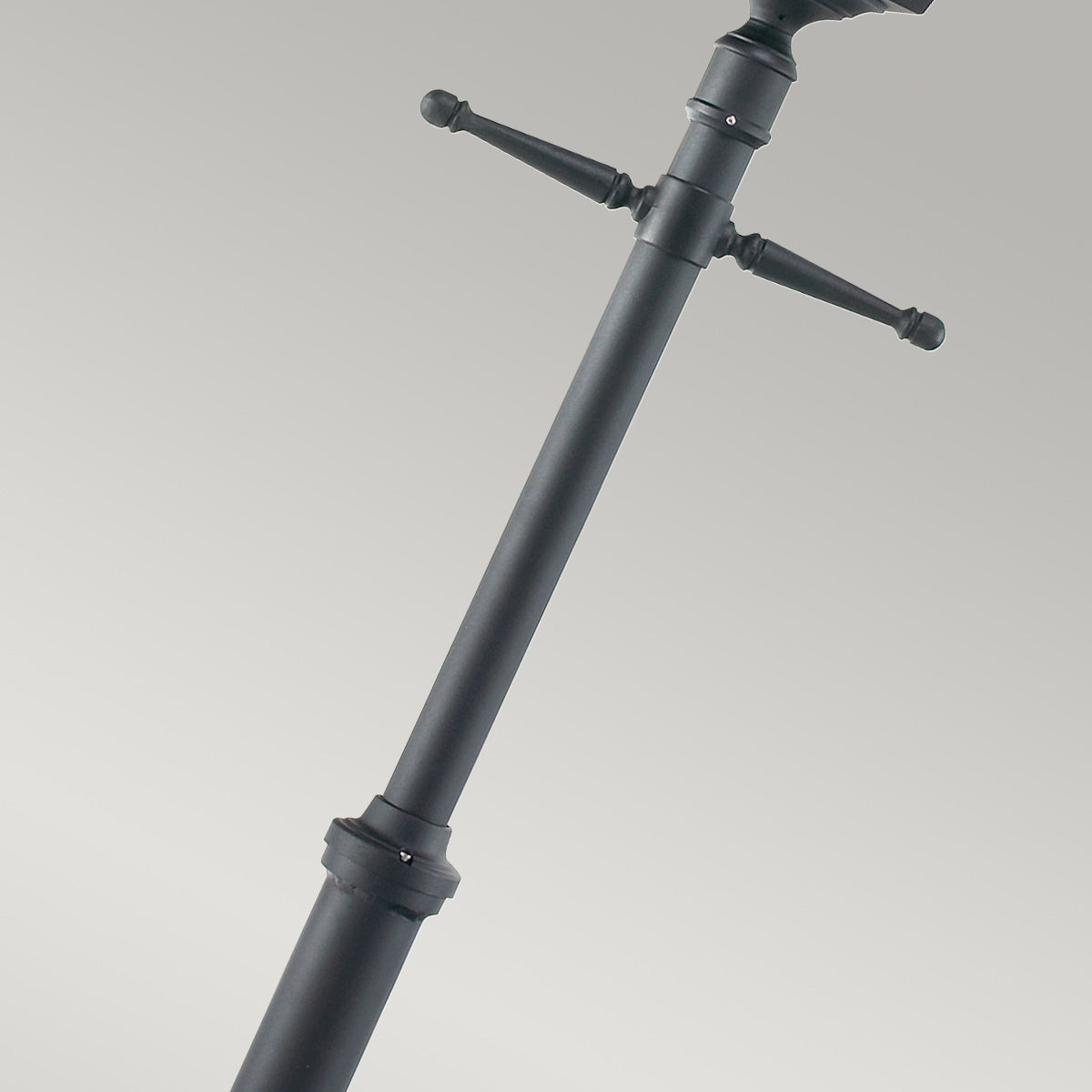 Norlys Turin Grande 1 Light Single Post - Black TG5-BLACK