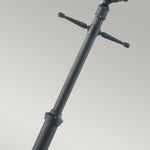 Norlys Turin Grande 1 Light Single Post - Black TG5-BLACK