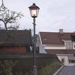 Norlys Turin Grande 1 Light Single Post - Black TG5-BLACK