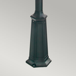 Norlys Turin Grande 2 Light Twin Lamp Post - Black TG6-BLACK