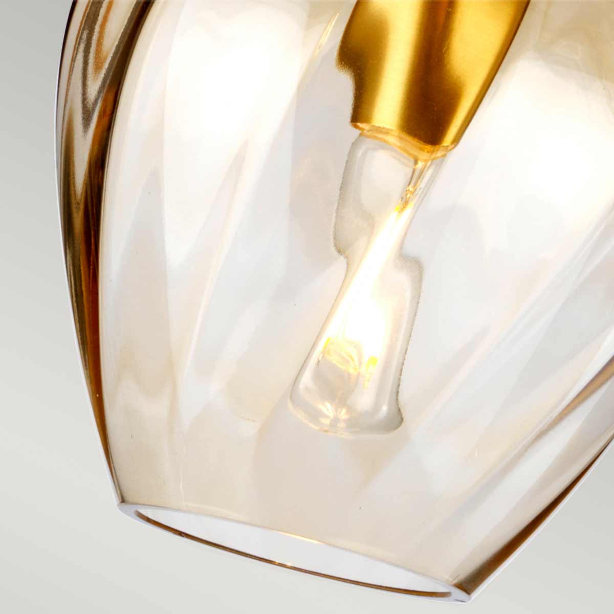 Elstead Lighting Pendant from the Tiber range. Tiber 1 Light Pendant Product Code = TIBER-P-AMBER