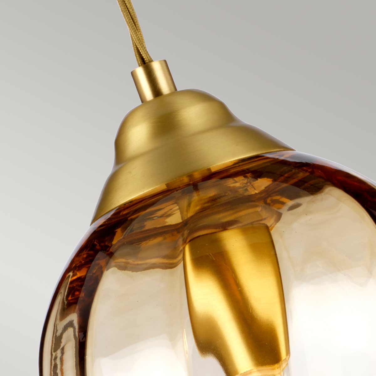 Elstead Lighting Pendant from the Tiber range. Tiber 1 Light Pendant Product Code = TIBER-P-AMBER
