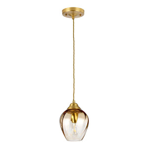Elstead Lighting Pendant from the Tiber range. Tiber 1 Light Pendant Product Code = TIBER-P-AMBER