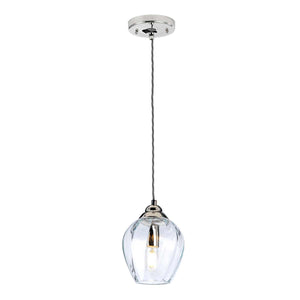 Elstead Lighting Pendant from the Tiber range. Tiber 1 Light Pendant Product Code = TIBER-P-CLEAR