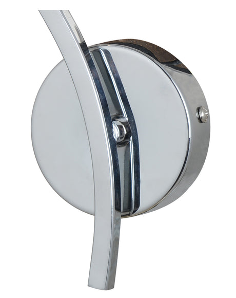 Magnalux Topaz 1 Light Polished Chrome Wall Light c/w Square Glass Part Number - TOP01CHWL