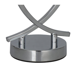 Magnalux Topaz 2 Light Polished Chrome Table Lamp c/w Square Glass Part Number - TOP02CHTL