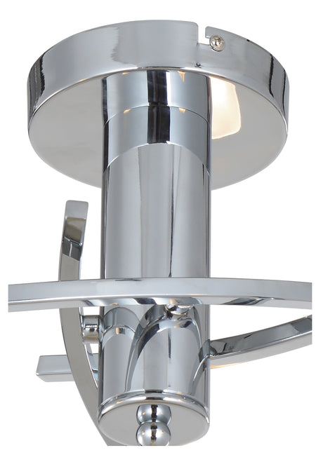 Magnalux Topaz 3 Light Polished Chrome c/w Square Glass Part Number - TOP03CH