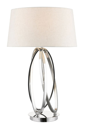 Magnalux Trinity Table Lamp Polished Chrome c/w Shade Part Number - TRI01CHTL