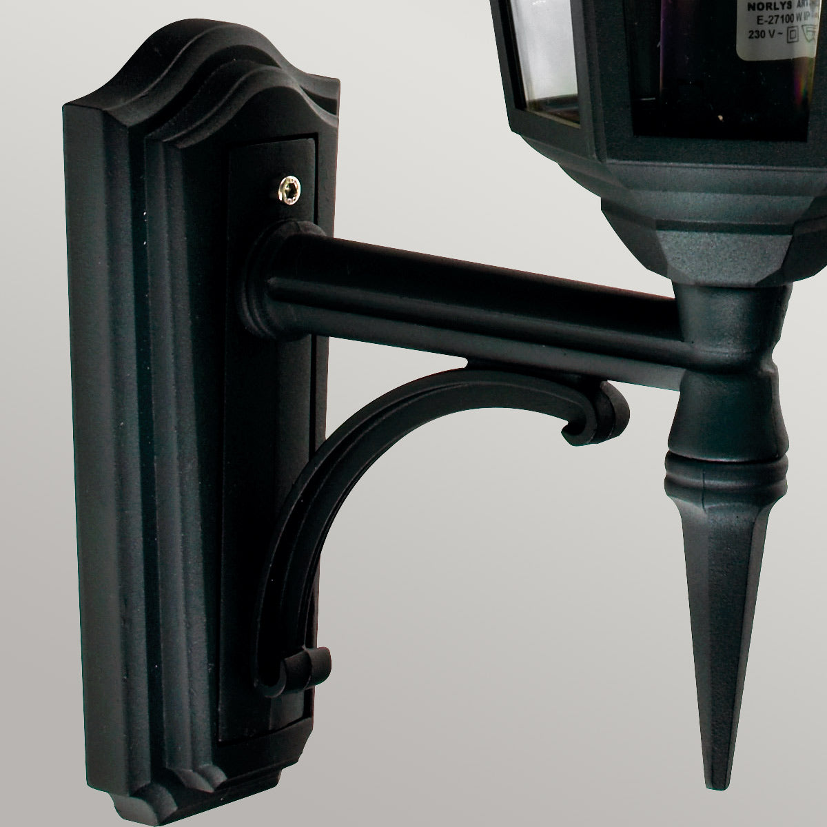 Norlys Valencia 1 Light Up Lantern V1-BLACK