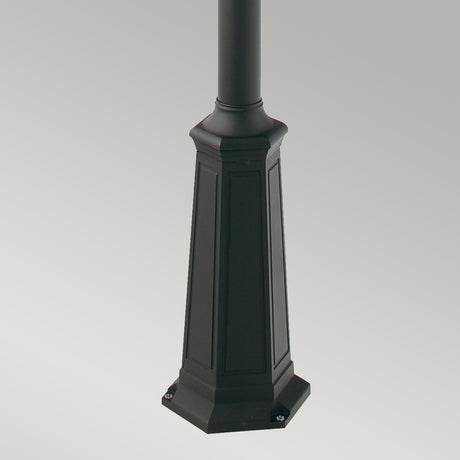 Norlys Valencia 3 Light Triple Head Lamp Post V7-BLACK