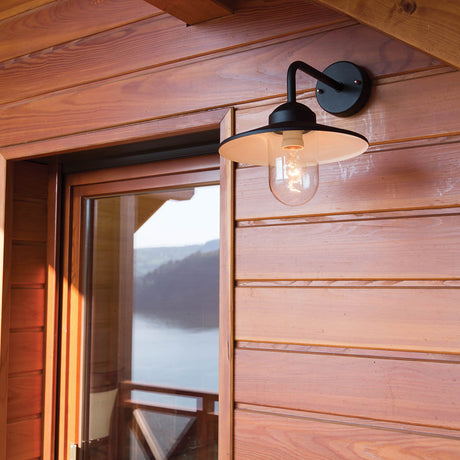 Norlys Vansbro 1 Light Wall Lantern Black VANSBRO-BLK