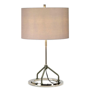 Elstead Lighting Table Lamp from the Vicenza range. Vicenza Table Lamp - White Polished Nickel Product Code = VICENZA-TL-GPN
