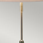Elstead Lighting Table Lamp from the Vicenza range. Vicenza Table Lamp - White Polished Nickel Product Code = VICENZA-TL-GPN