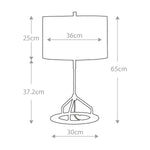 Elstead Lighting Table Lamp from the Vicenza range. Vicenza Table Lamp - White Polished Nickel Product Code = VICENZA-TL-GPN
