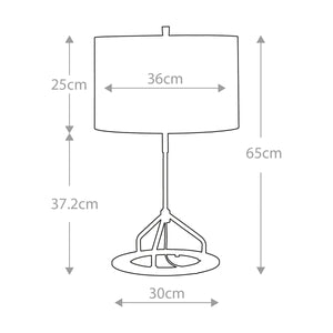 Elstead Lighting Table Lamp from the Vicenza range. Vicenza Table Lamp - White Polished Nickel Product Code = VICENZA-TL-GPN