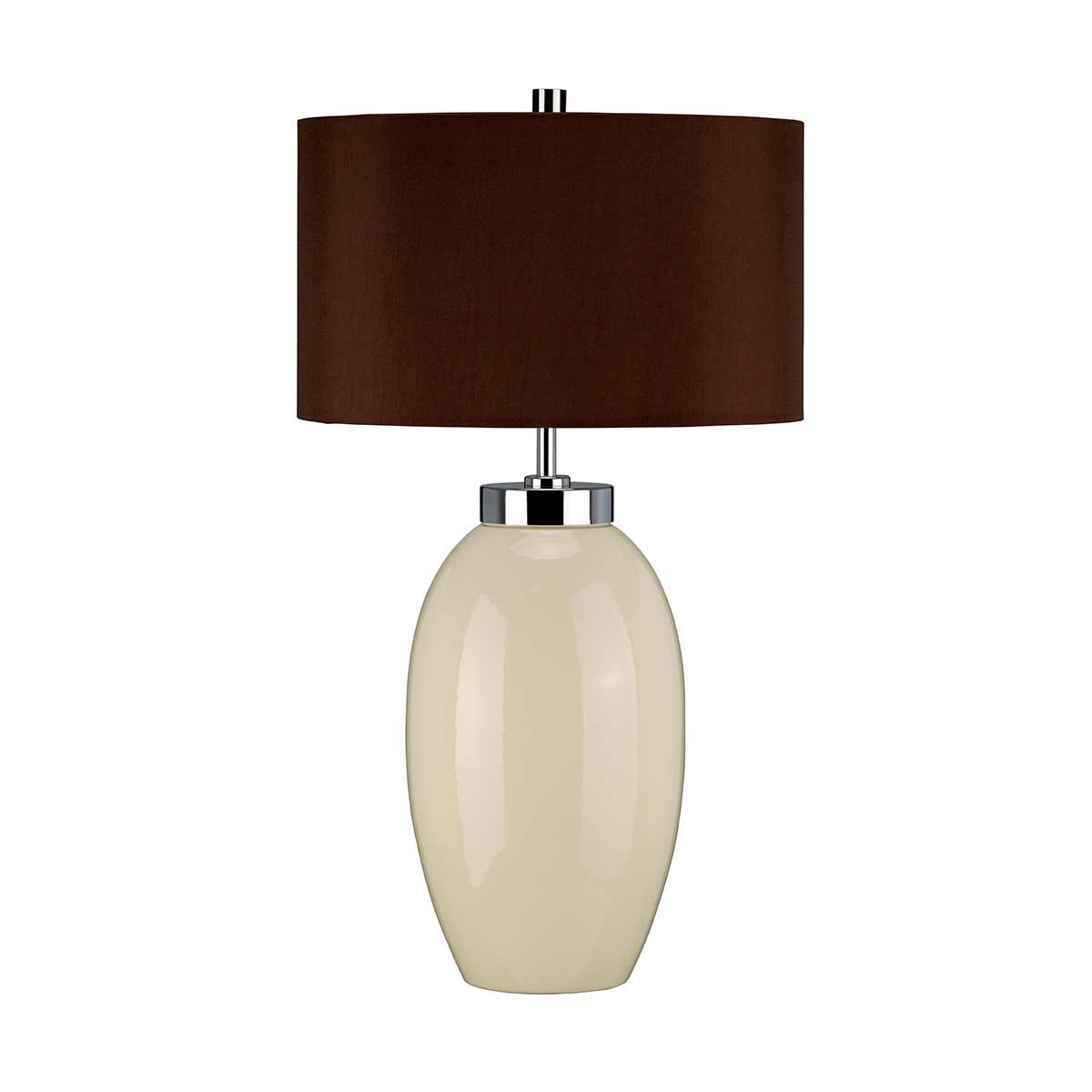 Elstead Lighting Table Lamp from the Victor range. Victor 1 Light Small Table Lamp - Cream Product Code = VICTOR-SM-TL-CR