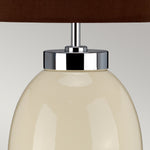 Elstead Lighting Table Lamp from the Victor range. Victor 1 Light Small Table Lamp - Cream – SKU VICTOR-SM-TL-CR