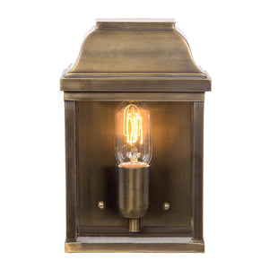 Elstead Lighting Outdoor Wall Light from the Victoria range. Victoria 1 Light Wall Lantern - Brass  Product Code = VICTORIA-BR