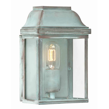 Elstead Lighting Outdoor Wall Light from the Victoria range. Victoria 1 Light Wall Lantern - Verdigris Product Code = VICTORIA-VERDI