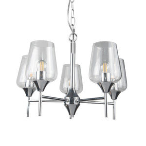 Magnalux Vino 5 Light Polished Chrome Ceiling Light Part Number - VIN05CH
