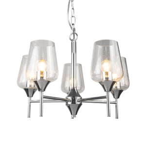 Magnalux Vino 5 Light Polished Chrome Ceiling Light Part Number - VIN05CH