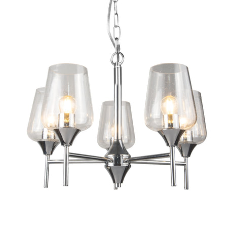 Magnalux Vino 5 Light Polished Chrome Ceiling Light Part Number - VIN05CH