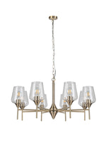 Magnalux Vino 8 Light Antique Brass Ceiling Light Part Number - VIN08AB