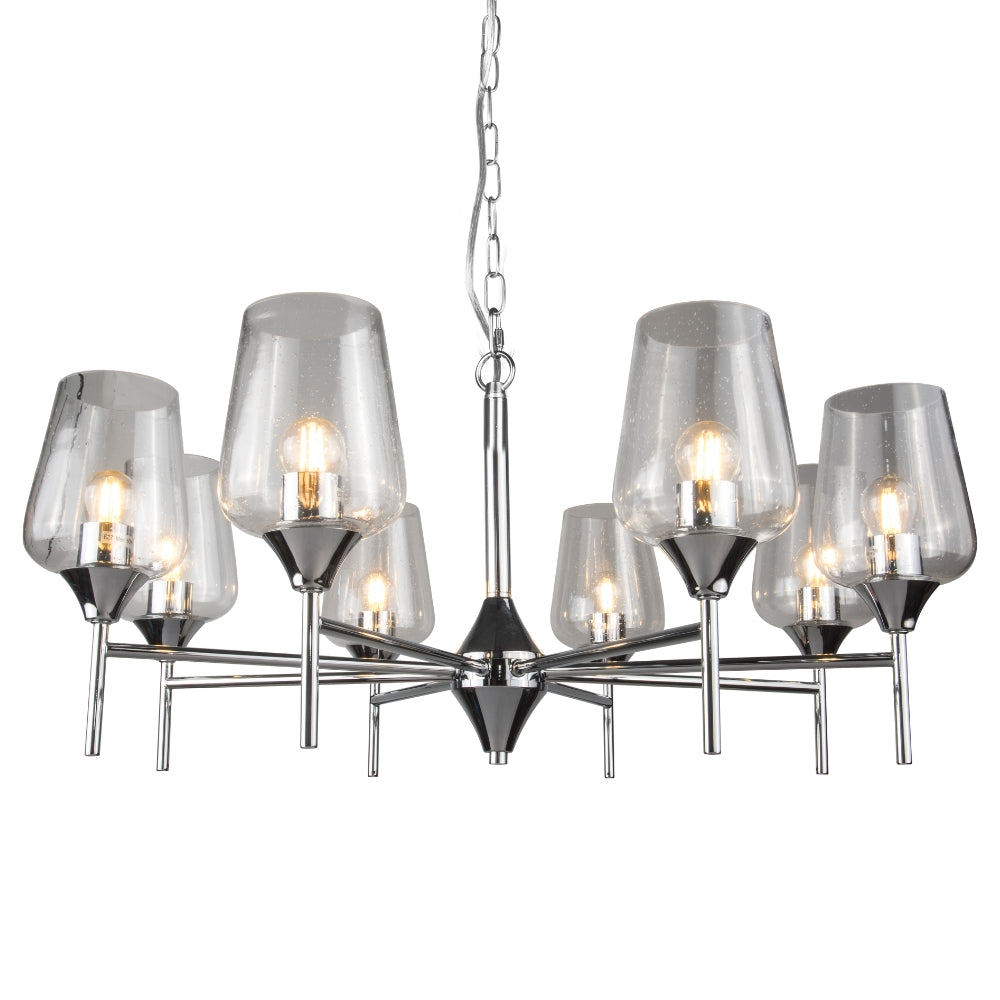 Magnalux Vino 8 Light Polished Chrome Ceiling Light Part Number - VIN08CH