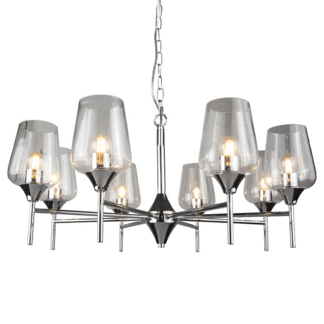 Magnalux Vino 8 Light Polished Chrome Ceiling Light Part Number - VIN08CH