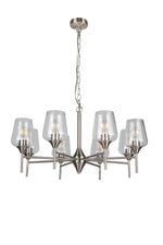 Magnalux Vino 8 Light Satin Chrome Ceiling Light Part Number - VIN08SC