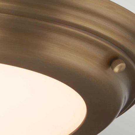 Elstead Lighting  Ceiling Flush from the Welland range. Welland 1 Light Flush Product Code = WELLAND-F-AB