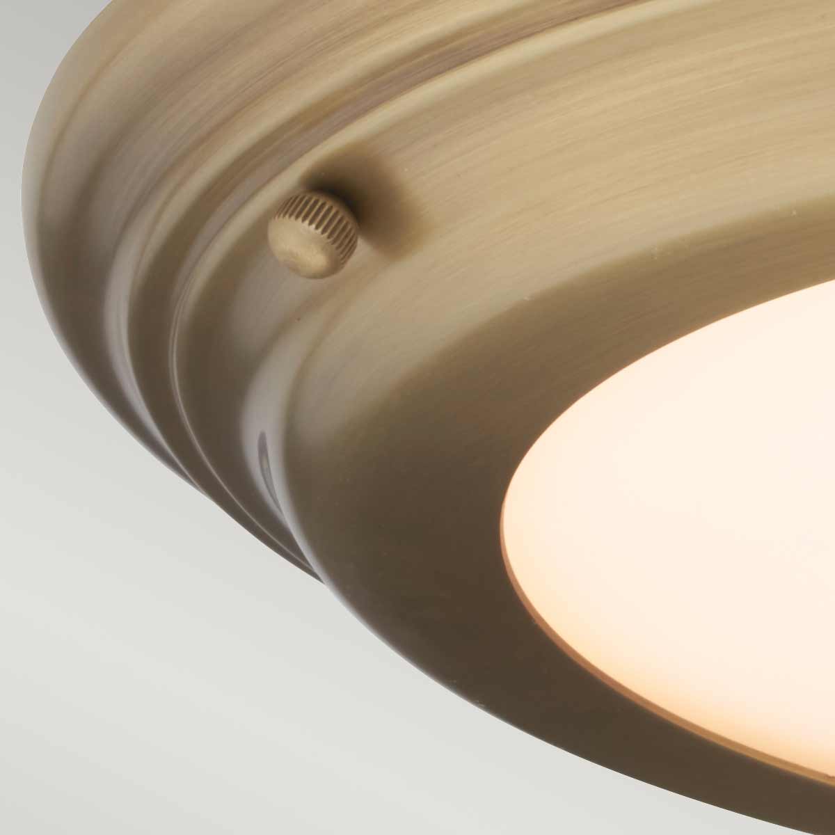 Elstead Lighting  Ceiling Flush from the Welland range. Welland 1 Light Flush Product Code = WELLAND-F-AB