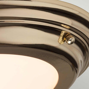 Elstead Lighting  Ceiling Flush from the Welland range. Welland 1 Light Flush Product Code = WELLAND-F-PB