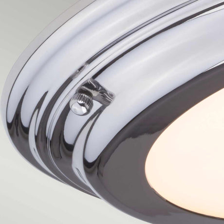 Elstead Lighting  Ceiling Flush from the Welland range. Welland 1 Light Flush Product Code = WELLAND-F-PC