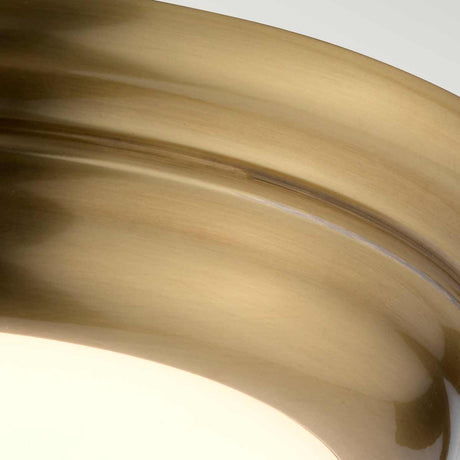 Elstead Lighting Ceiling Flush from the Welland range. Welland 1 Light Mini LED Flush Product Code = WELLAND-F-S-AB