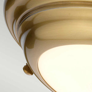 Elstead Lighting Ceiling Flush from the Welland range. Welland 1 Light Mini LED Flush Product Code = WELLAND-F-S-AB