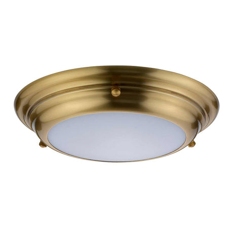 Elstead Lighting Ceiling Flush from the Welland range. Welland 1 Light Mini LED Flush Product Code = WELLAND-F-S-AB