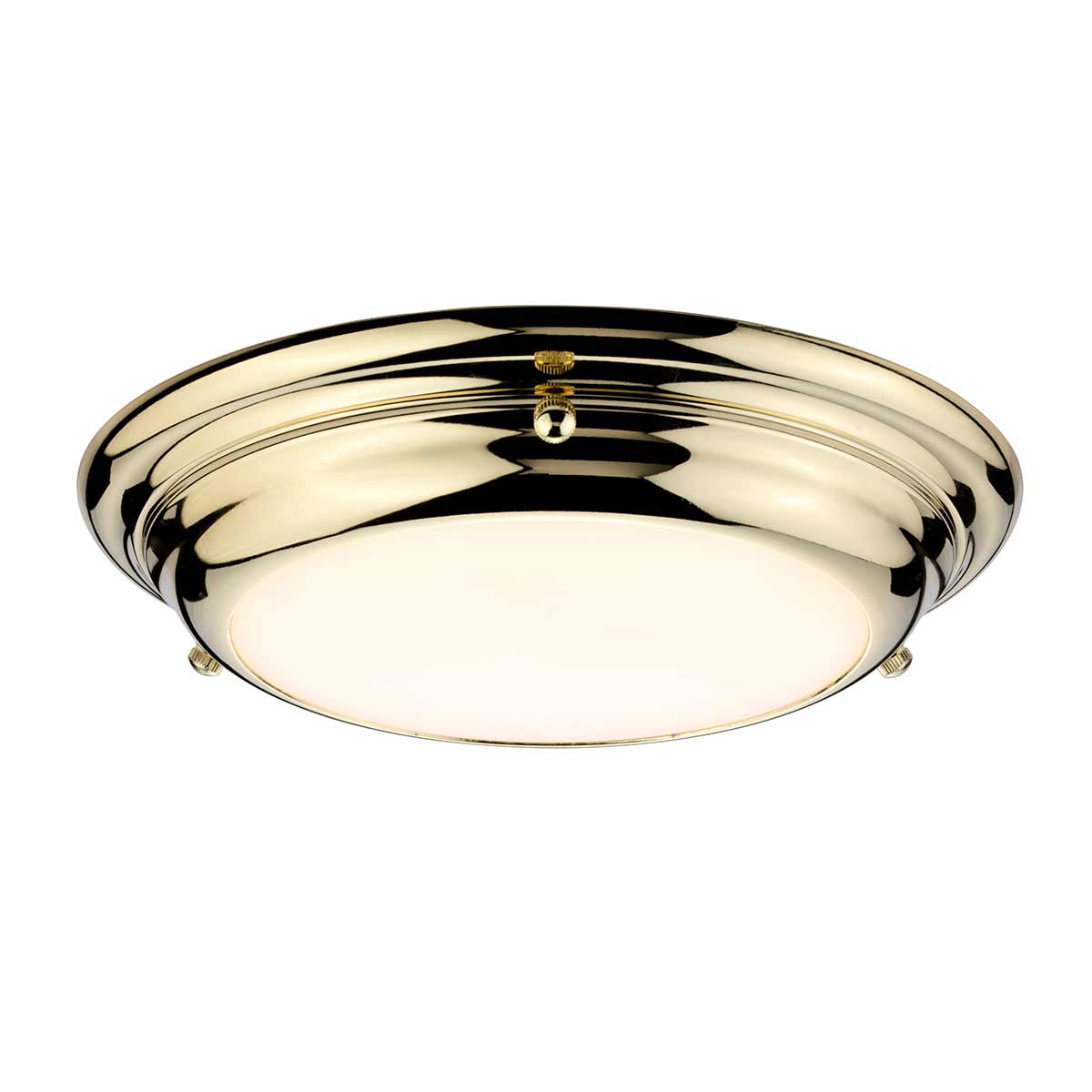 Elstead Lighting Ceiling Flush from the Welland range. Welland 1 Light Mini LED Flush Product Code = WELLAND-F-S-PB