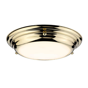 Elstead Lighting Ceiling Flush from the Welland range. Welland 1 Light Mini LED Flush Product Code = WELLAND-F-S-PB