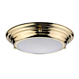Elstead Lighting Ceiling Flush from the Welland range. Welland 1 Light Mini LED Flush Product Code = WELLAND-F-S-PB