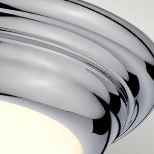 Elstead Lighting Ceiling Flush from the Welland range. Welland 1 Light Mini LED Flush Product Code = WELLAND-F-S-PC