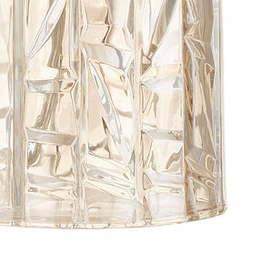 Magnalux Whiskey Amber Cut Glass Table Lamp c/w Shade Part Number - WHI01TL