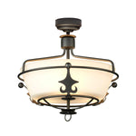 Elstead Lighting Ceiling Semi-Flush from the Windsor range. Windsor 3 Light Semi-Flush Product Code = WINDSOR-SF-GR