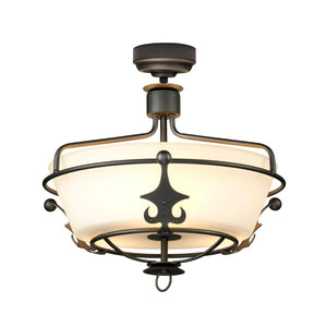 Elstead Lighting Ceiling Semi-Flush from the Windsor range. Windsor 3 Light Semi-Flush Product Code = WINDSOR-SF-GR