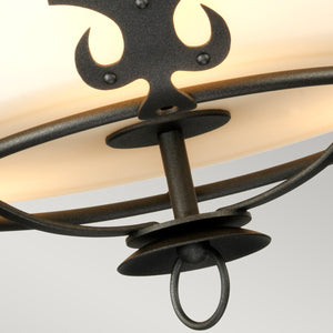 Elstead Lighting Ceiling Semi-Flush from the Windsor range. Windsor 3 Light Semi-Flush Product Code = WINDSOR-SF-GR