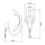 Elstead Lighting Wall Light from the Windsor range. Windsor 1 Light Wall Light – SKU WINDSOR1-GOLD