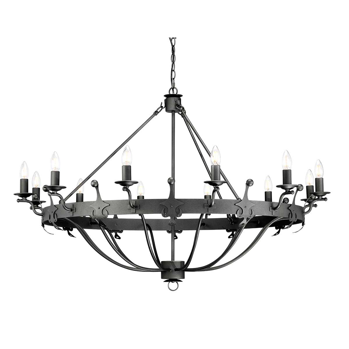Elstead Lighting Chandelier from the Windsor range. Windsor 12 Light Chandelier Product Code = WINDSOR12-GR