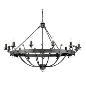 Elstead Lighting Chandelier from the Windsor range. Windsor 12 Light Chandelier Product Code = WINDSOR12-GR
