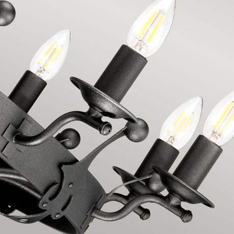 Elstead Lighting Chandelier from the Windsor range. Windsor 12 Light Chandelier Product Code = WINDSOR12-GR